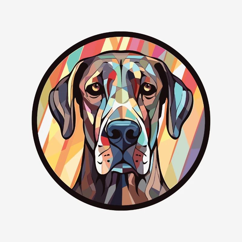 Illustration à l’aquarelle de race de chien Schnauzer géant