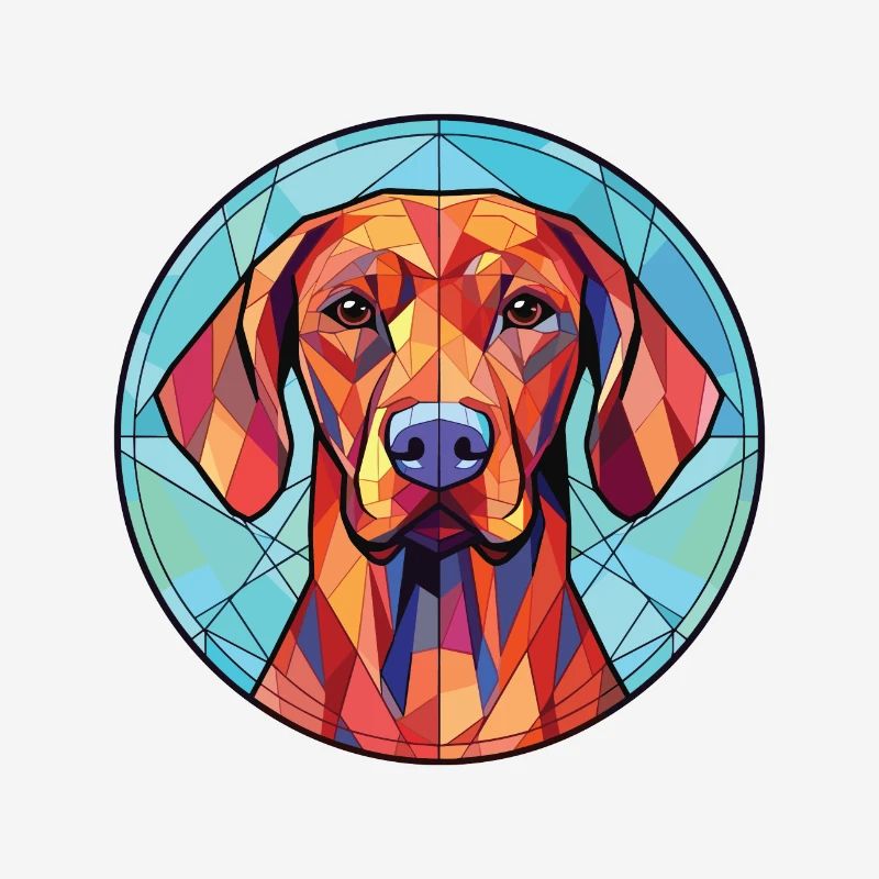 Rhodesian Ridgeback Hunderasse buntes Aquarell