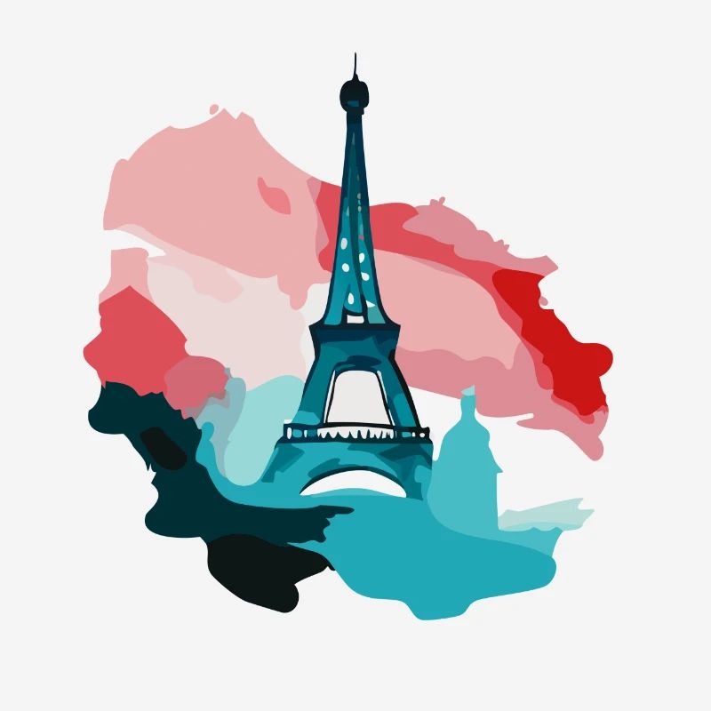 French Flag Eiffel Tower