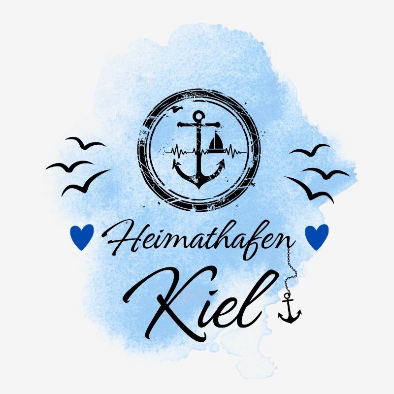 Kiel Liebe Heimathafen mit Anker