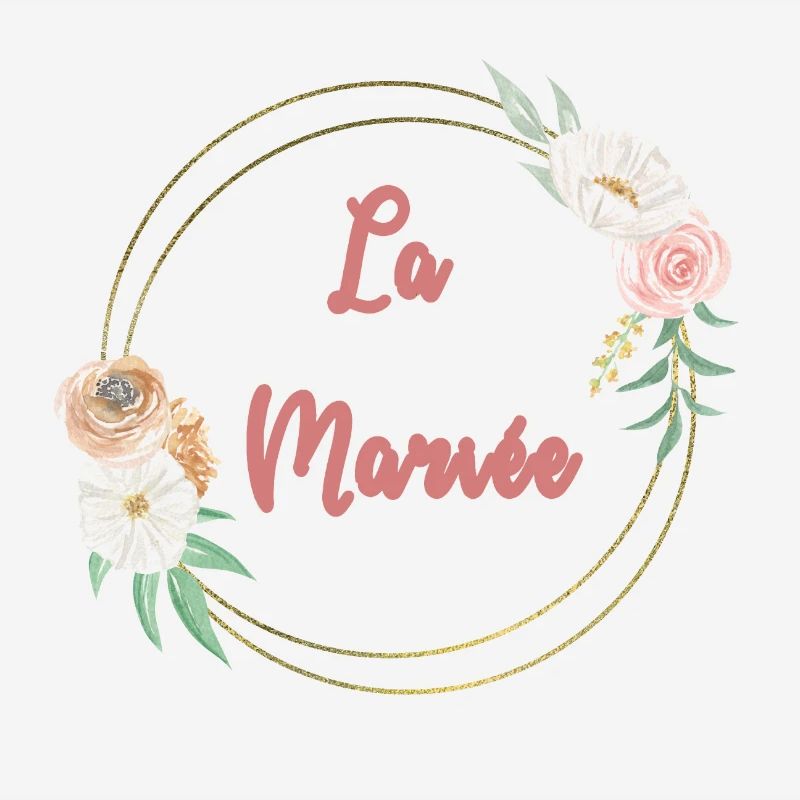 La Mariée - frame or et fleurs