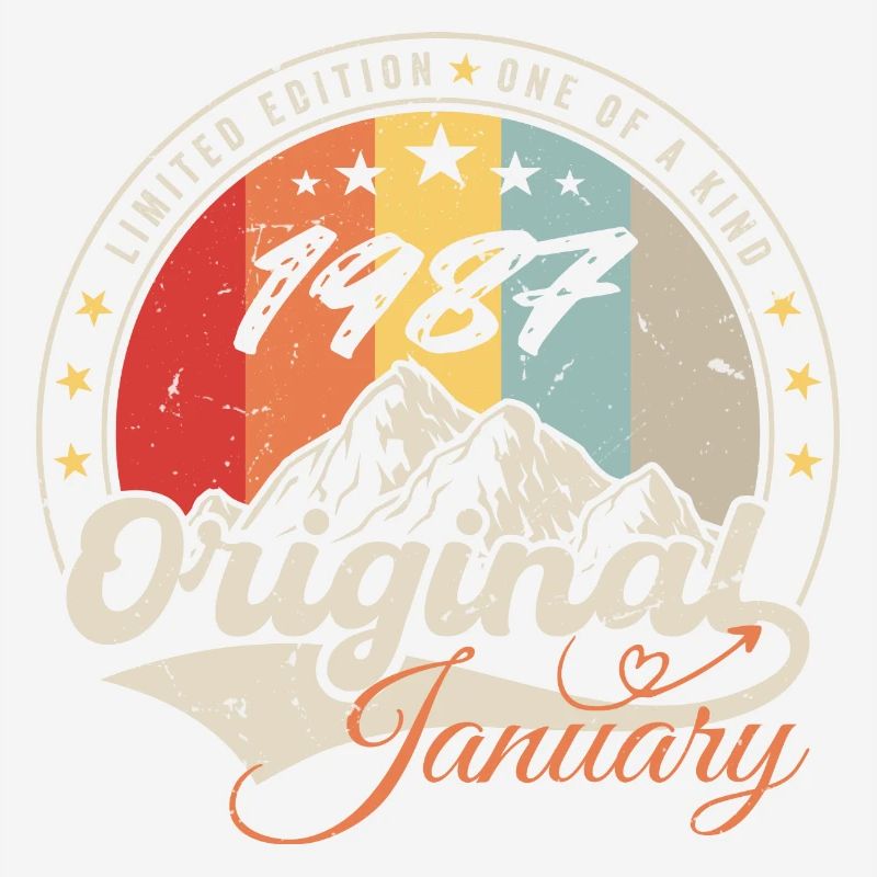 Januar 1987 Vintage Retro Geburtstagsgeschenk