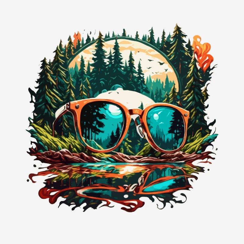 Lunettes de soleil / Reflection / Forêt / Reflection