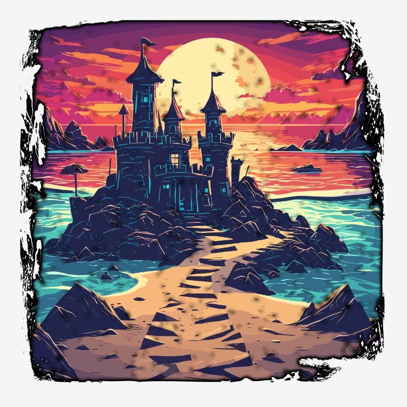 Château de sable / Construction / Jouer / Château / Vacances