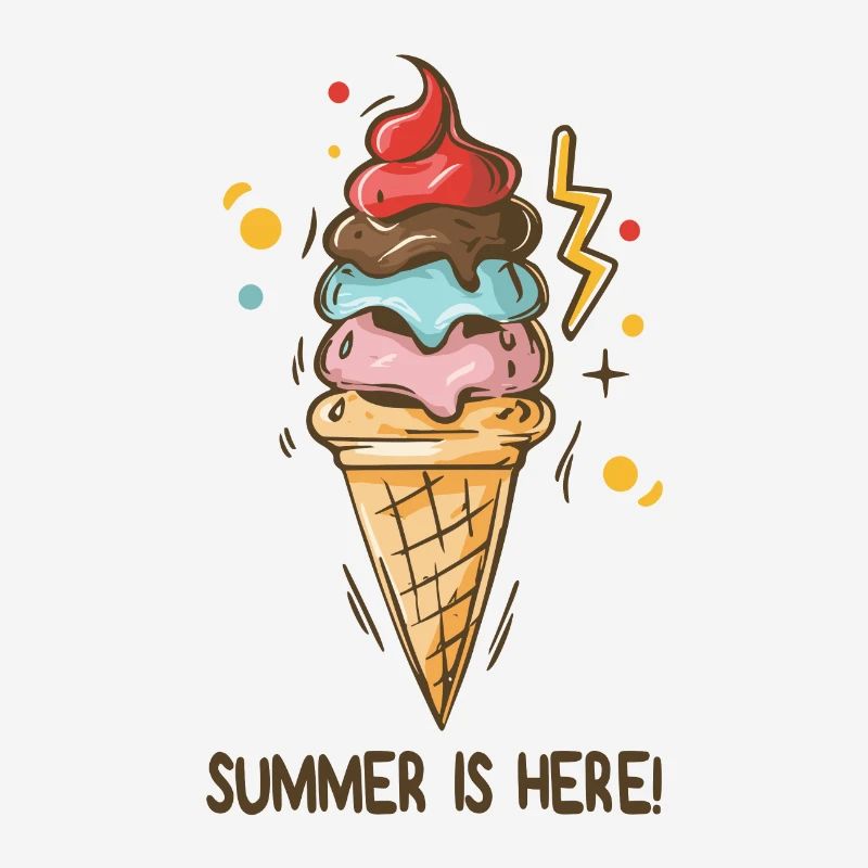 Eis Summer is here Eiscreme Eisdiele Sommerzeit