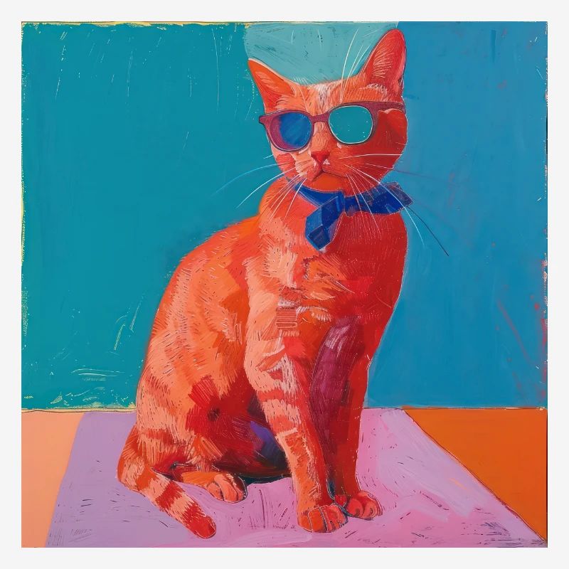 Cat, cat motif, pop art, gift, gift idea