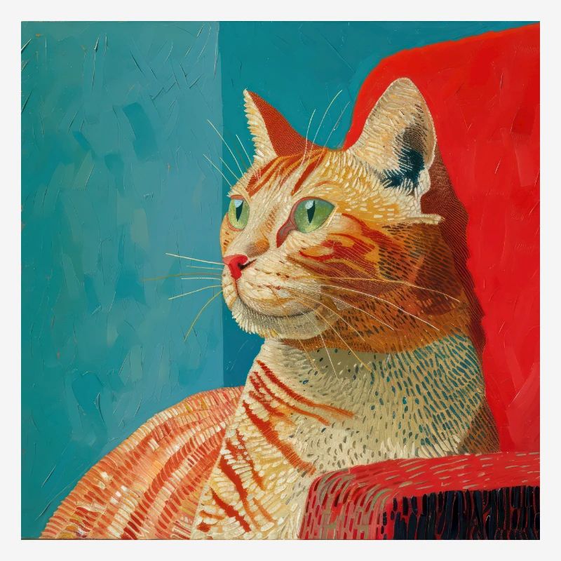 Cat, cat motif, pop art, gift, gift idea