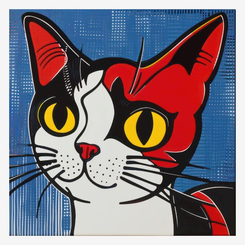 Chat, motif de chat, bande dessinée