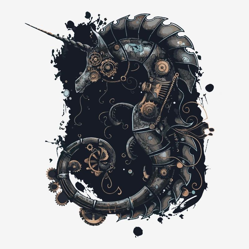 Steampunk Seepferdchen