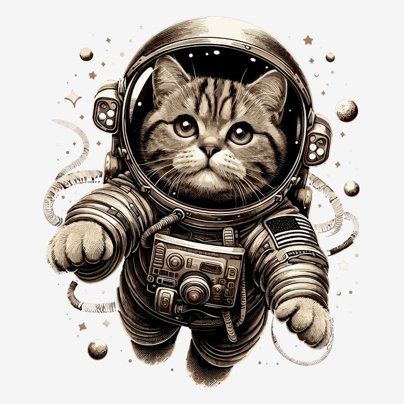 Astronaut BKH getigert Geschenk