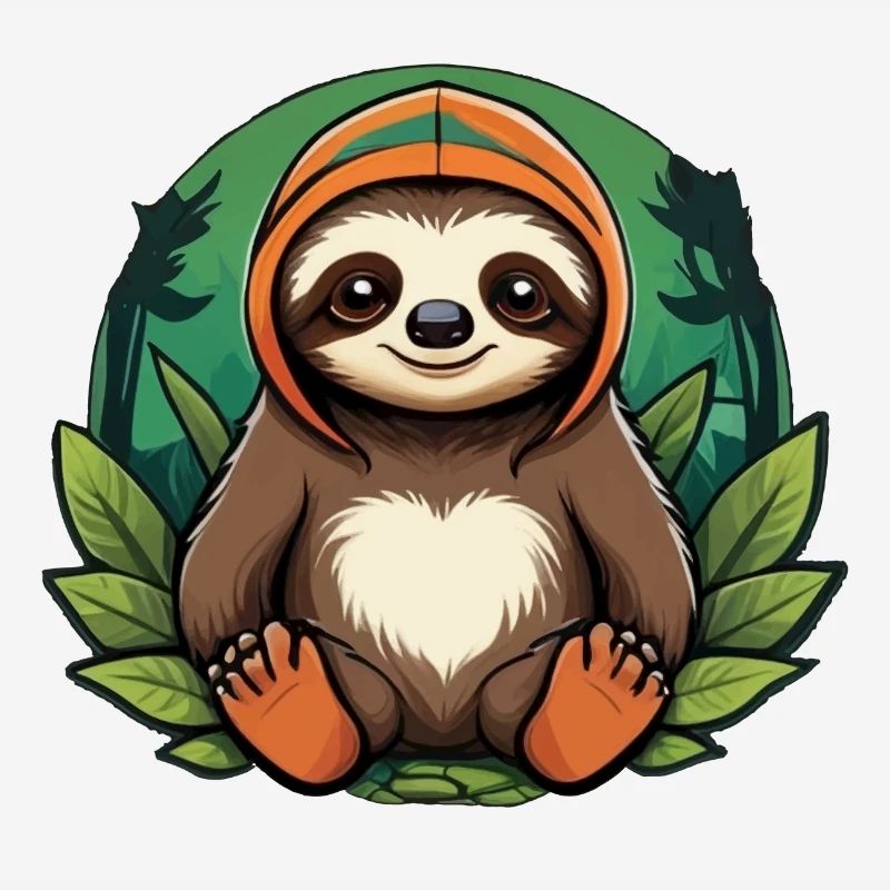 Sloth in the forest