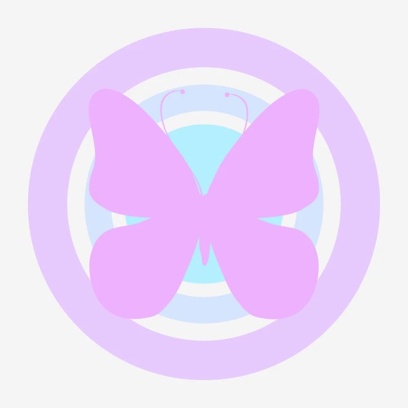 Papillon céleste violet