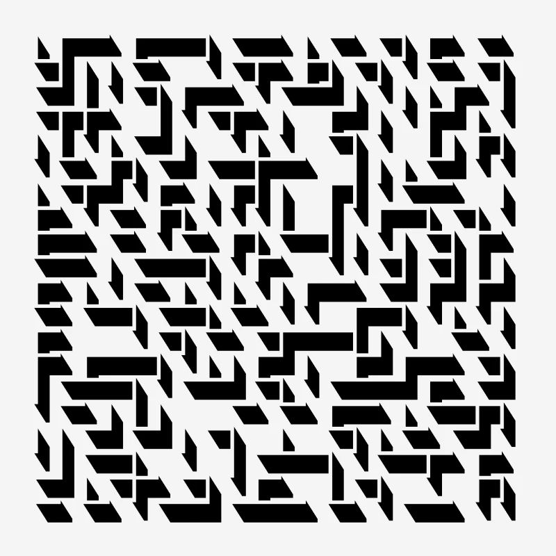 Stylized labyrinth as a shadow