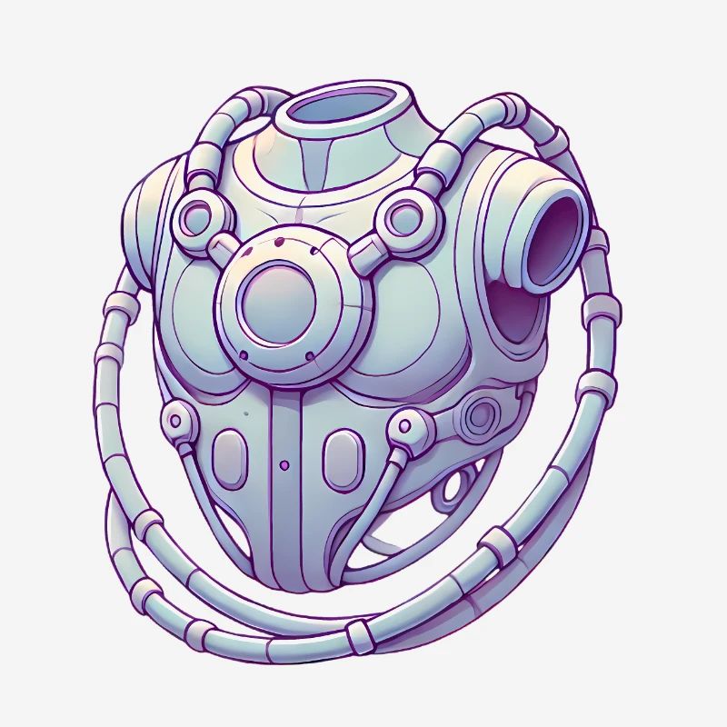 Futuristic Chest Device Graphic Tee