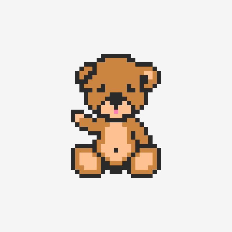 Pixel-Teddybär