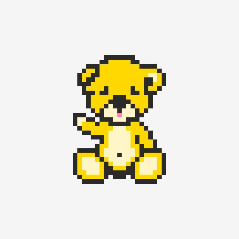 Pixel Bear Sunny