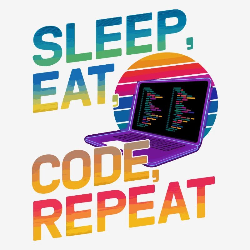 Sleep Eat Code Repeat Geschenk für Coder