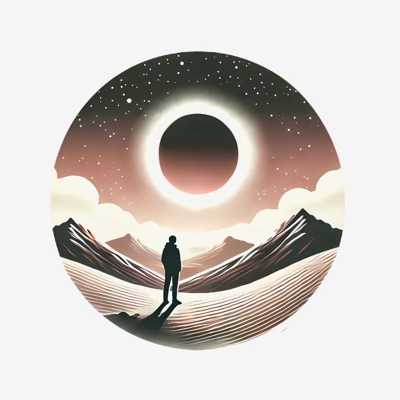 Conception de silhouette Eclipse Gaze