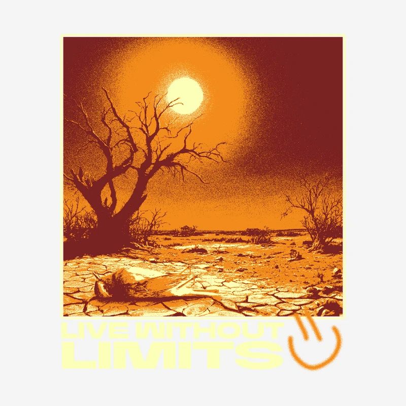 Live Without Limits – Surreal Desert Scene