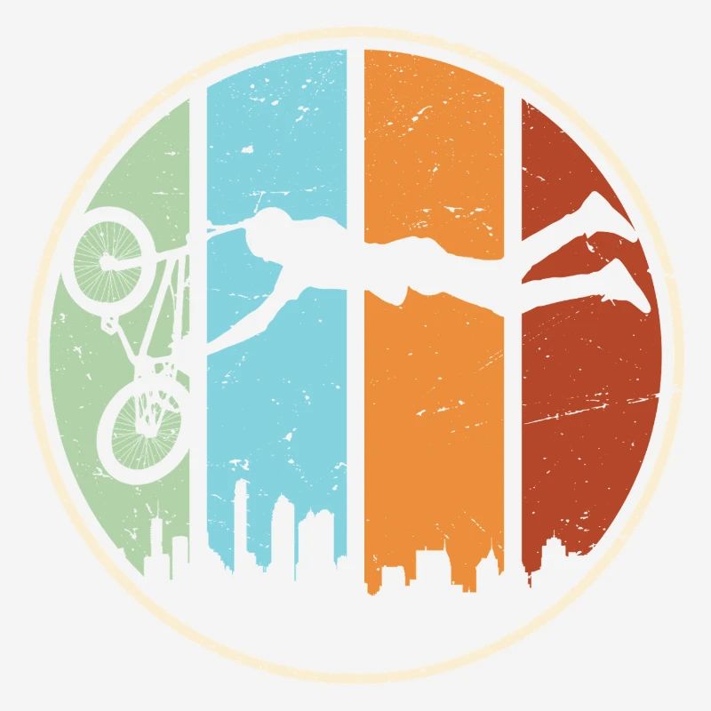Silhouette de VTT urbain