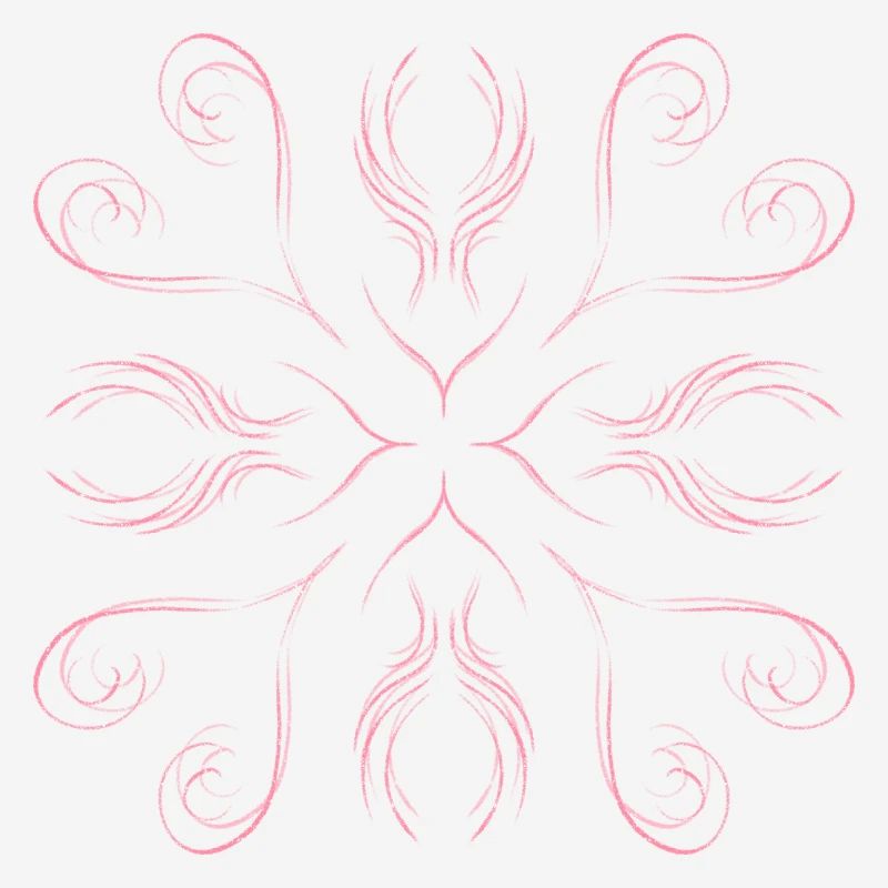 Pink hearts as a pattern