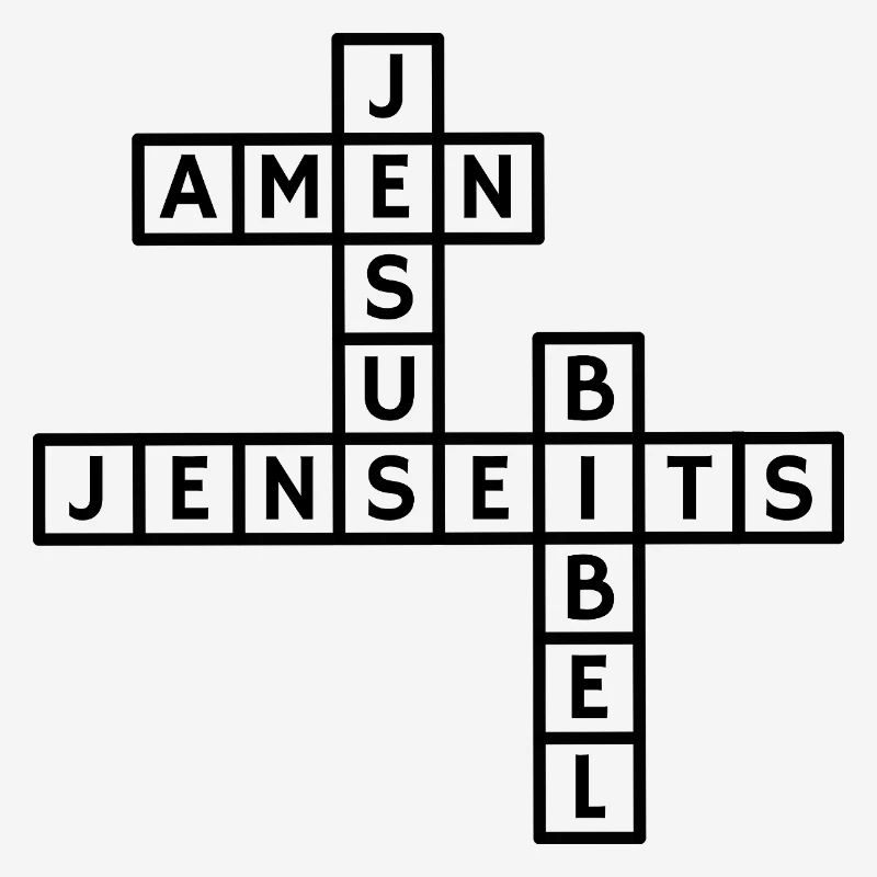 Conception de puzzle de mots croisés Jésus