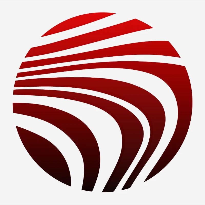 Psychedelic Pattern Red Black Gradient