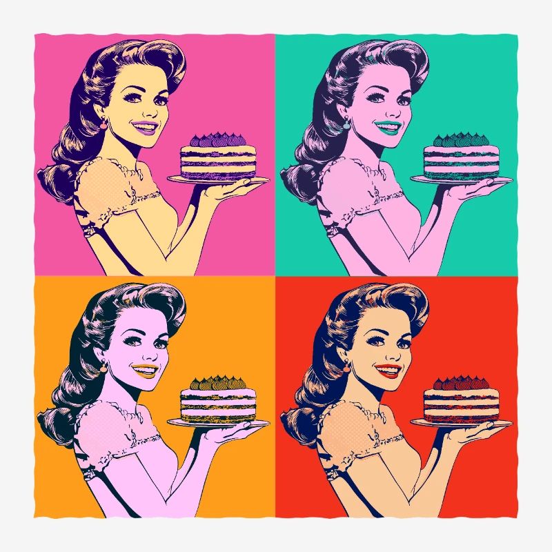 Baking Cake Baking Queen Baking Fairy Baker Pop Art