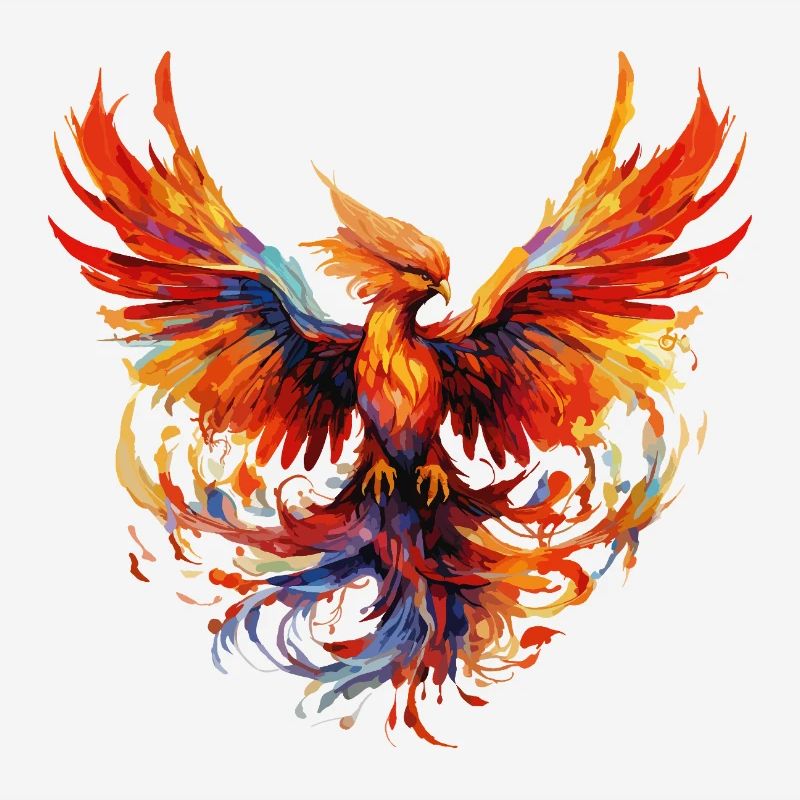 Phoenix Phoenix Fire Flames Bird Mythology