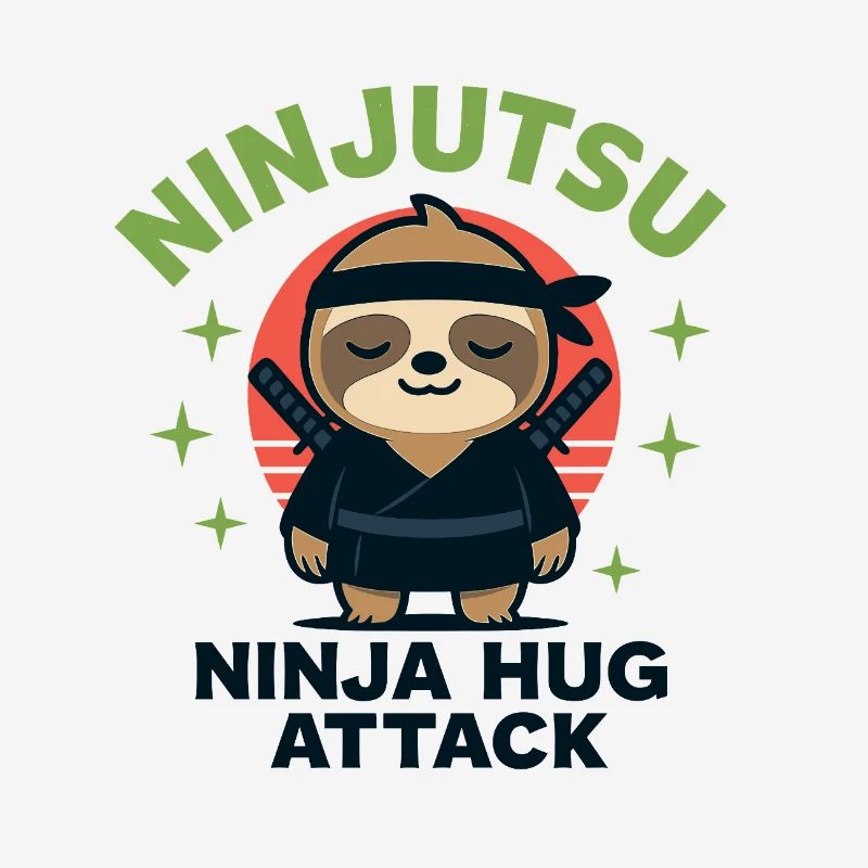 Ninja Cuddle Sloth HugAttack