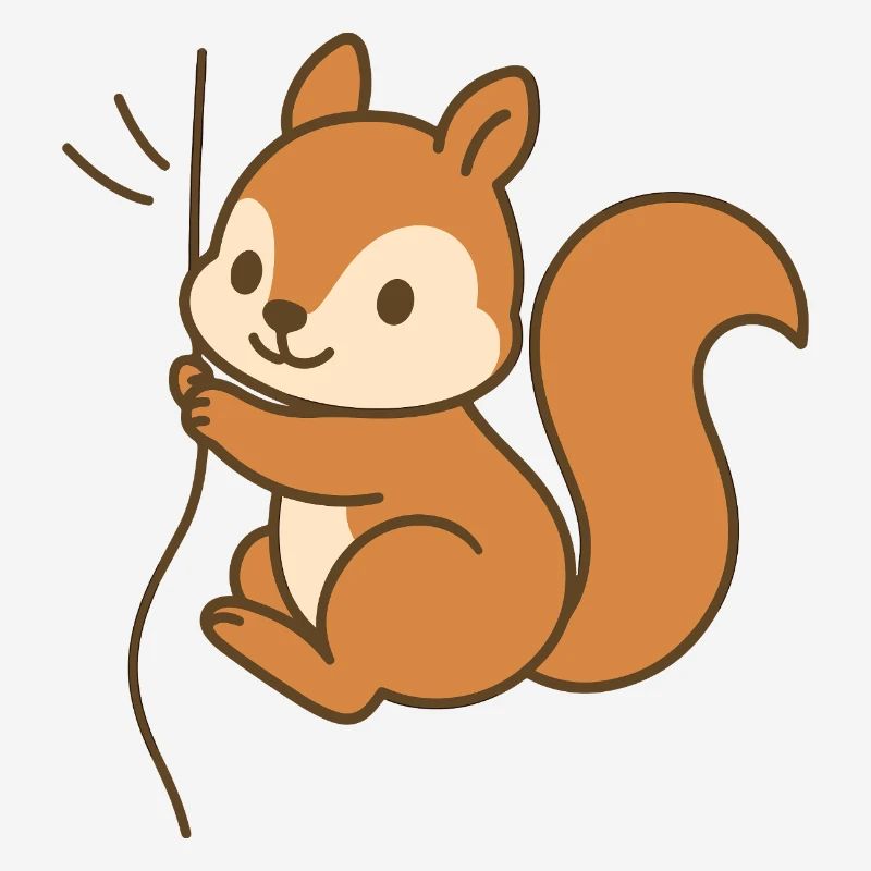 Eingekuschelt Eichhörnchen