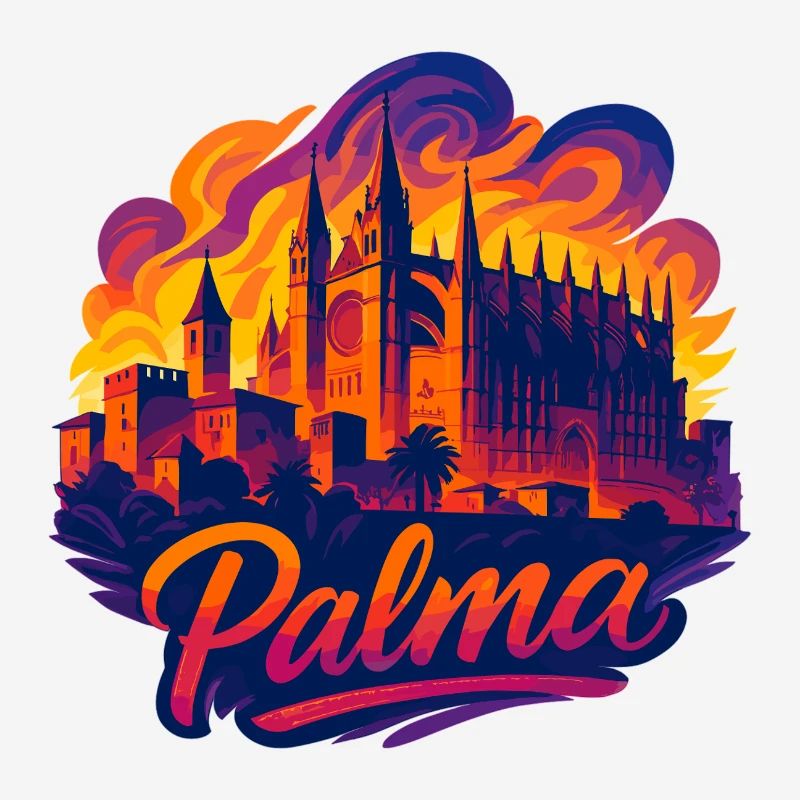 Palma Capital Mallorca Silhouette Gift