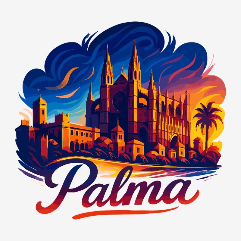 Palma Capital Mallorca Silhouette Gift