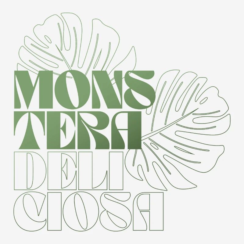 Feuille de Monstera Conception botanique