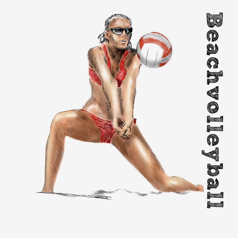 Volleyball Diva Red