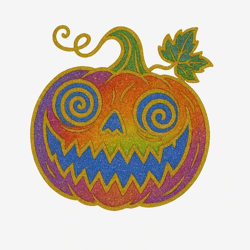 Psychedelic Halloween Pumpkin