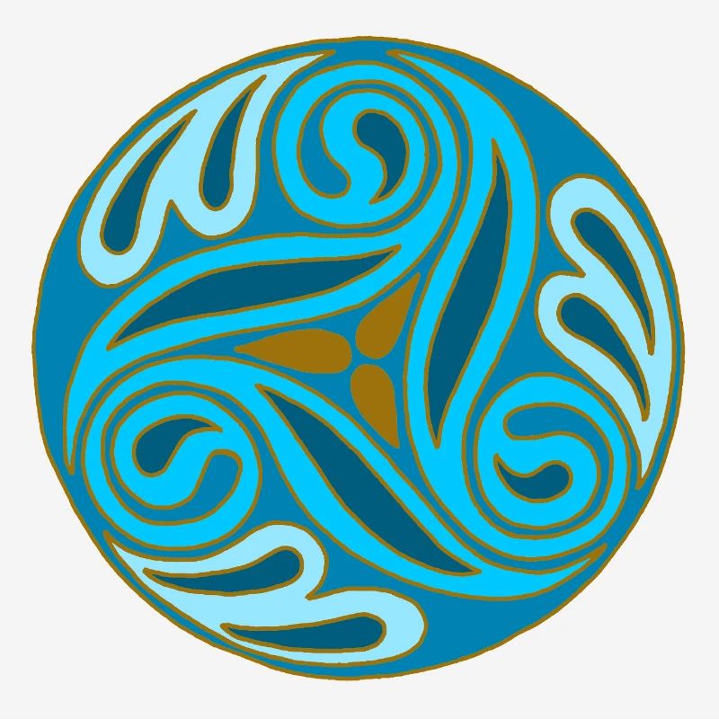 Sphère celte Bleue