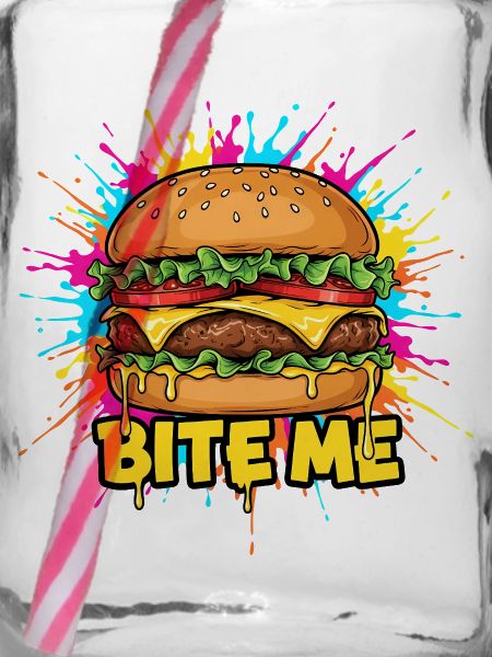 Popart Burger Bite Me 