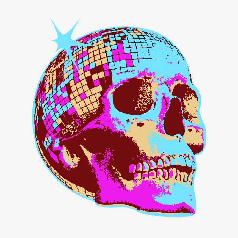 Disco Crâne Mosaïque