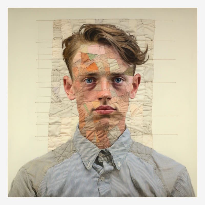 Patchwork-Portraet Collage