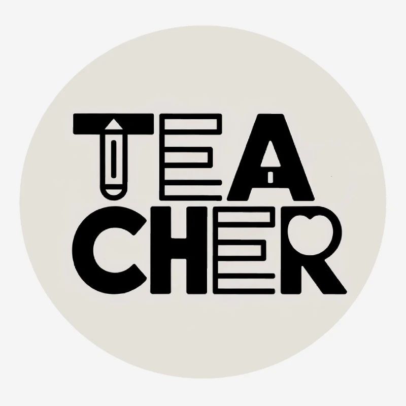 Conception de l’enseignant avec typographie au crayon