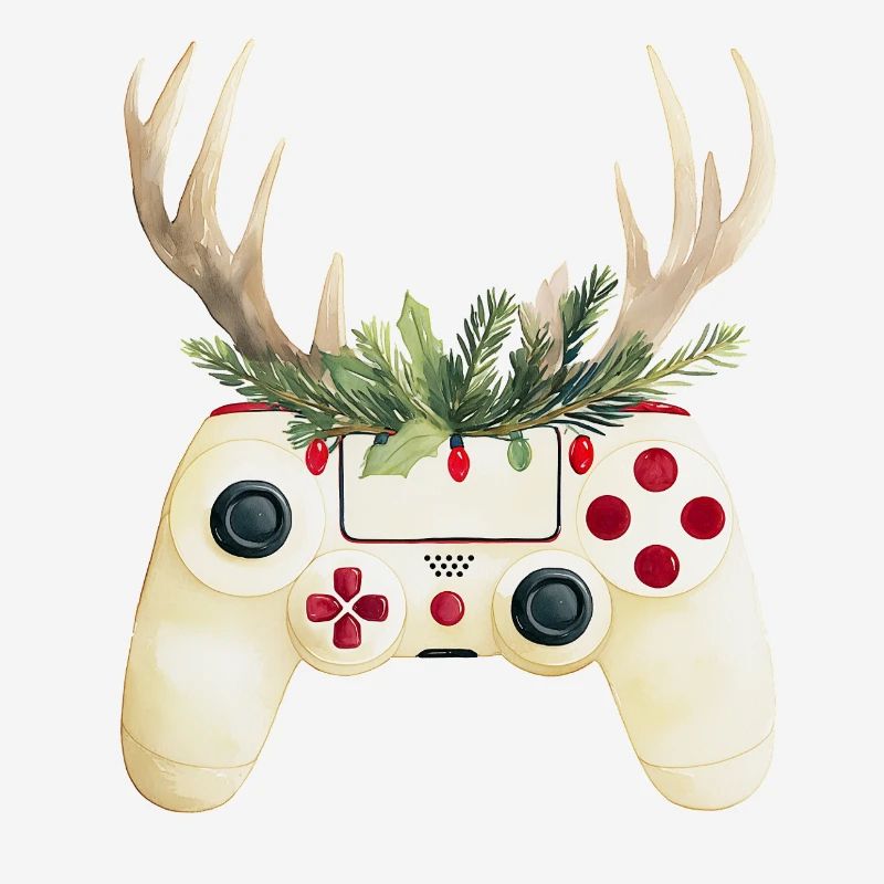 Weihnachtscontroller mit Hirschgeweih