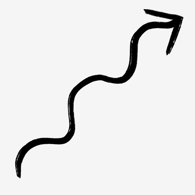 wavy arrow