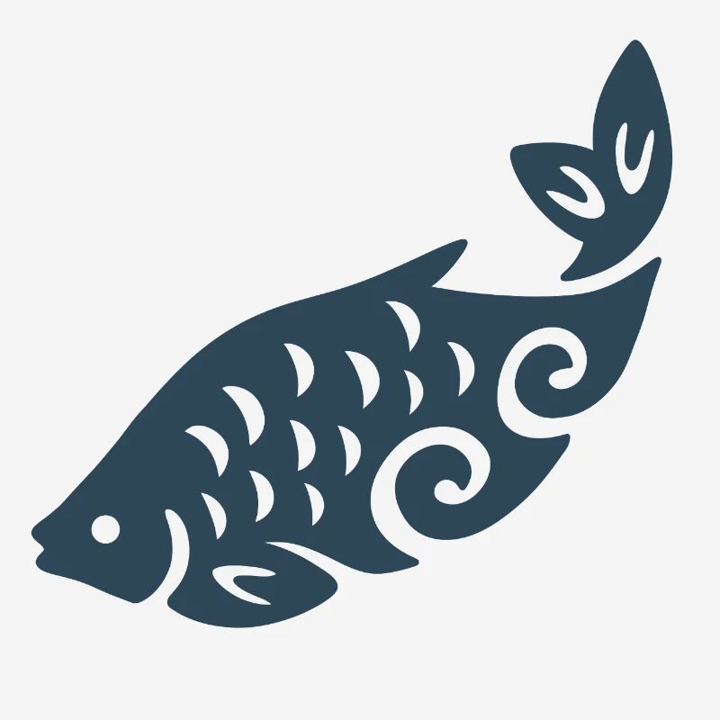 Wirbelfisch-Silhouette