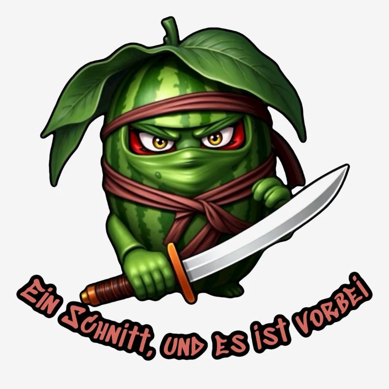 Ninja pastèque avec l’épée