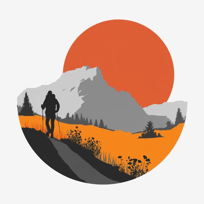 Mountain hike, hiker gift idea