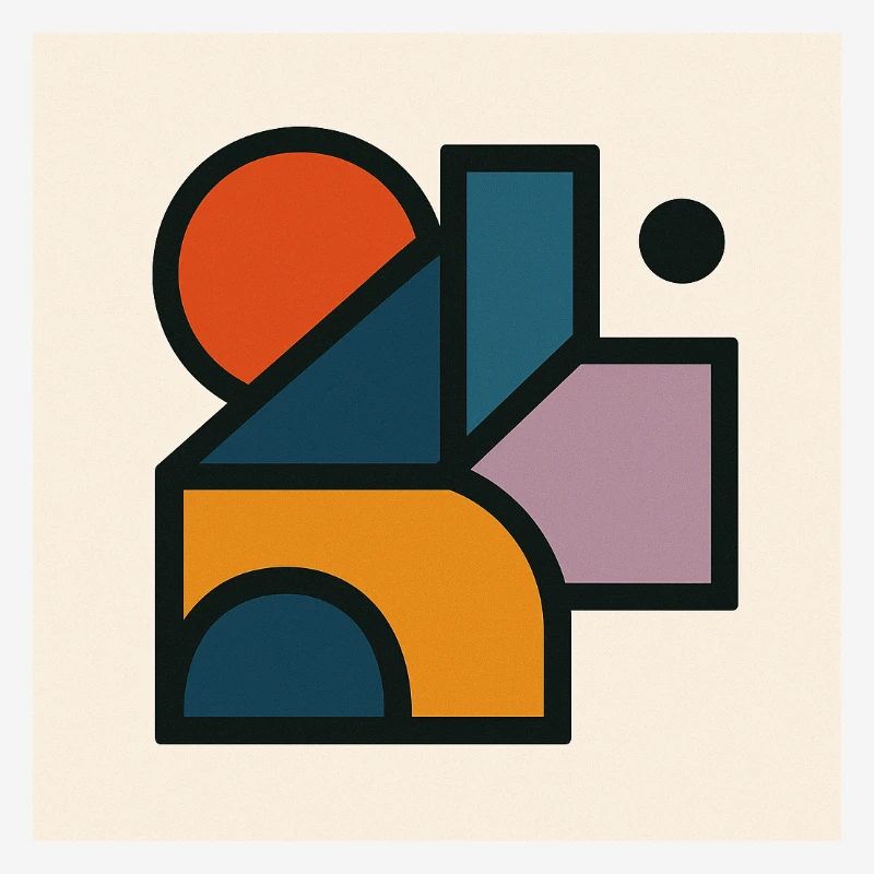 Formes Géométriques Contrastées