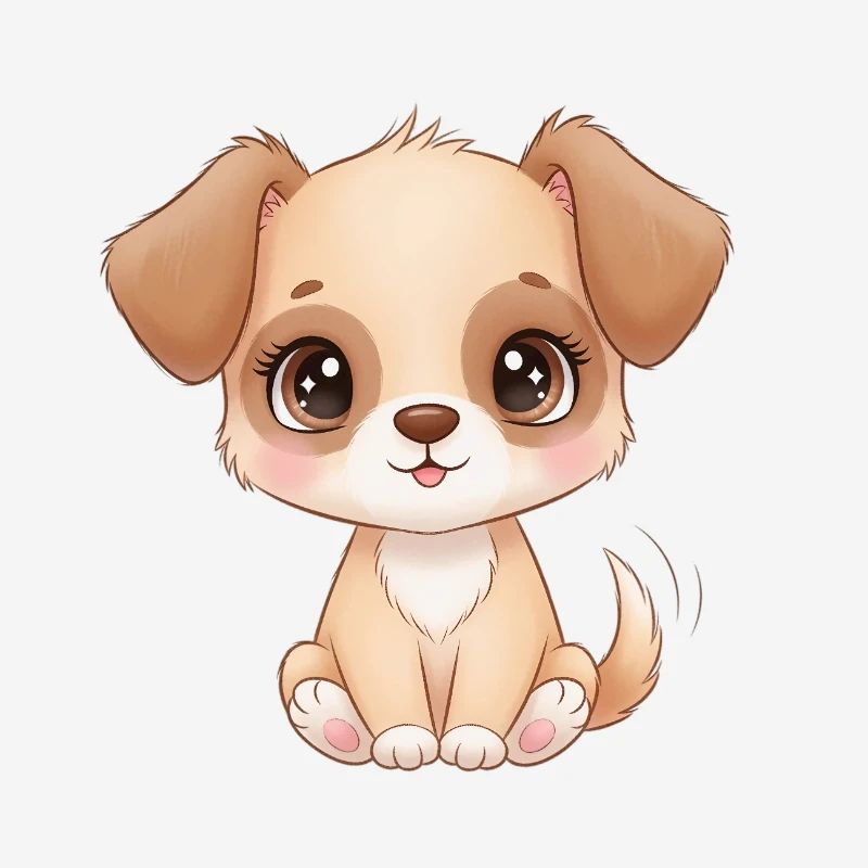 Charme de chiot mignon