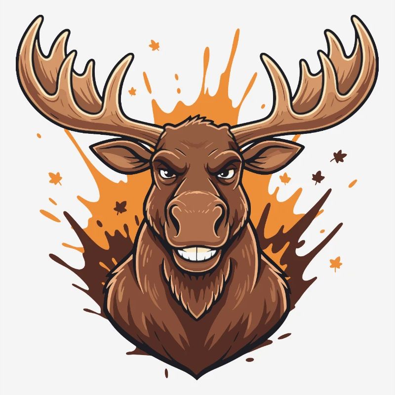 Forest Deer Fire Splash