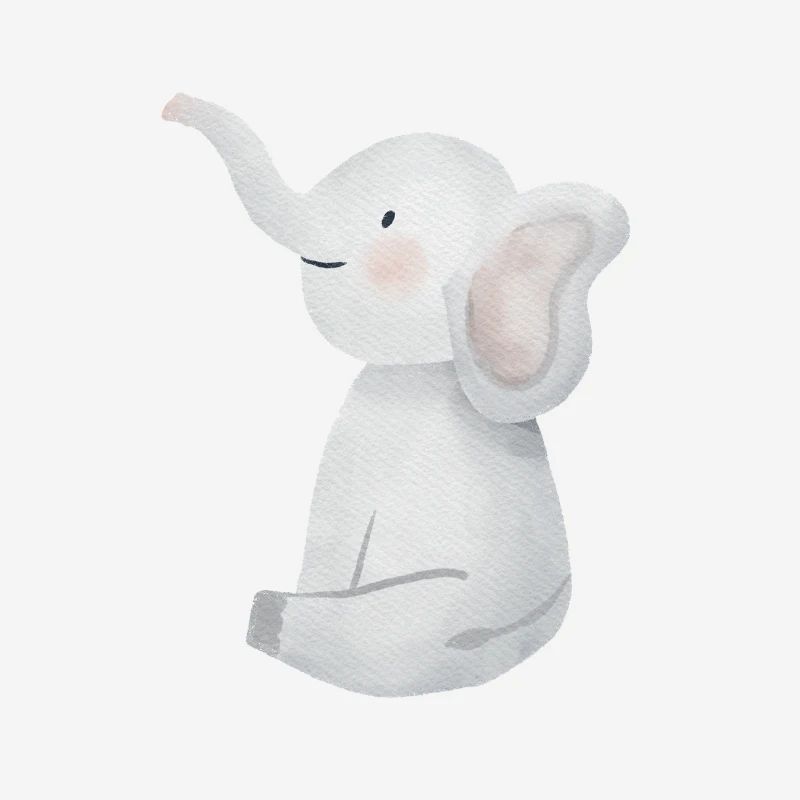 Petit éléphant mignon.